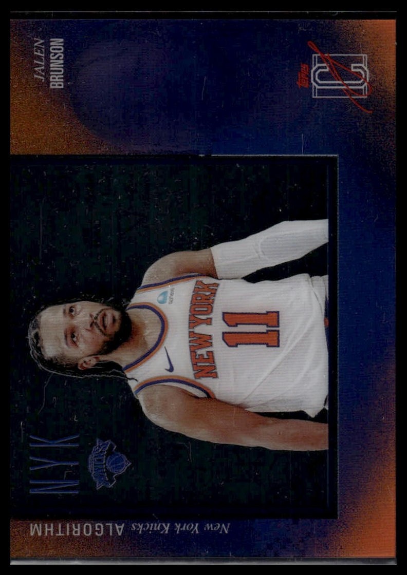 2025-26 Topps Signature Class #AL-20 Jalen Brunson Algorithm