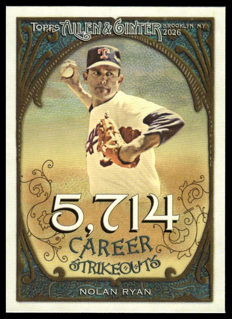 2026 Topps Allen & Ginter #CR-44 Nolan Ryan Career 250