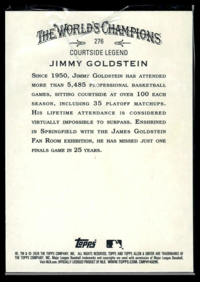 2026 Topps Allen & Ginter #276 Jimmy Goldstein