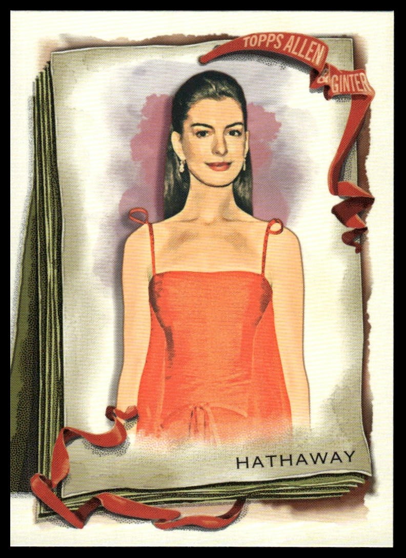2026 Topps Allen & Ginter #126 Anne Hathaway Silver Portrait
