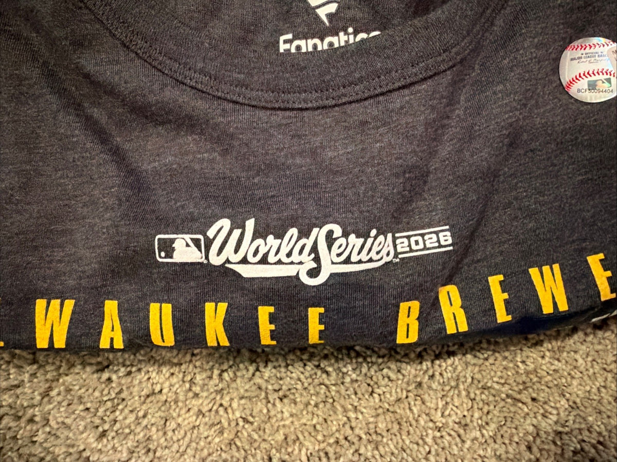 2026 Milwaukee Brewers World Series Locker Room Shirt NL Champions XL