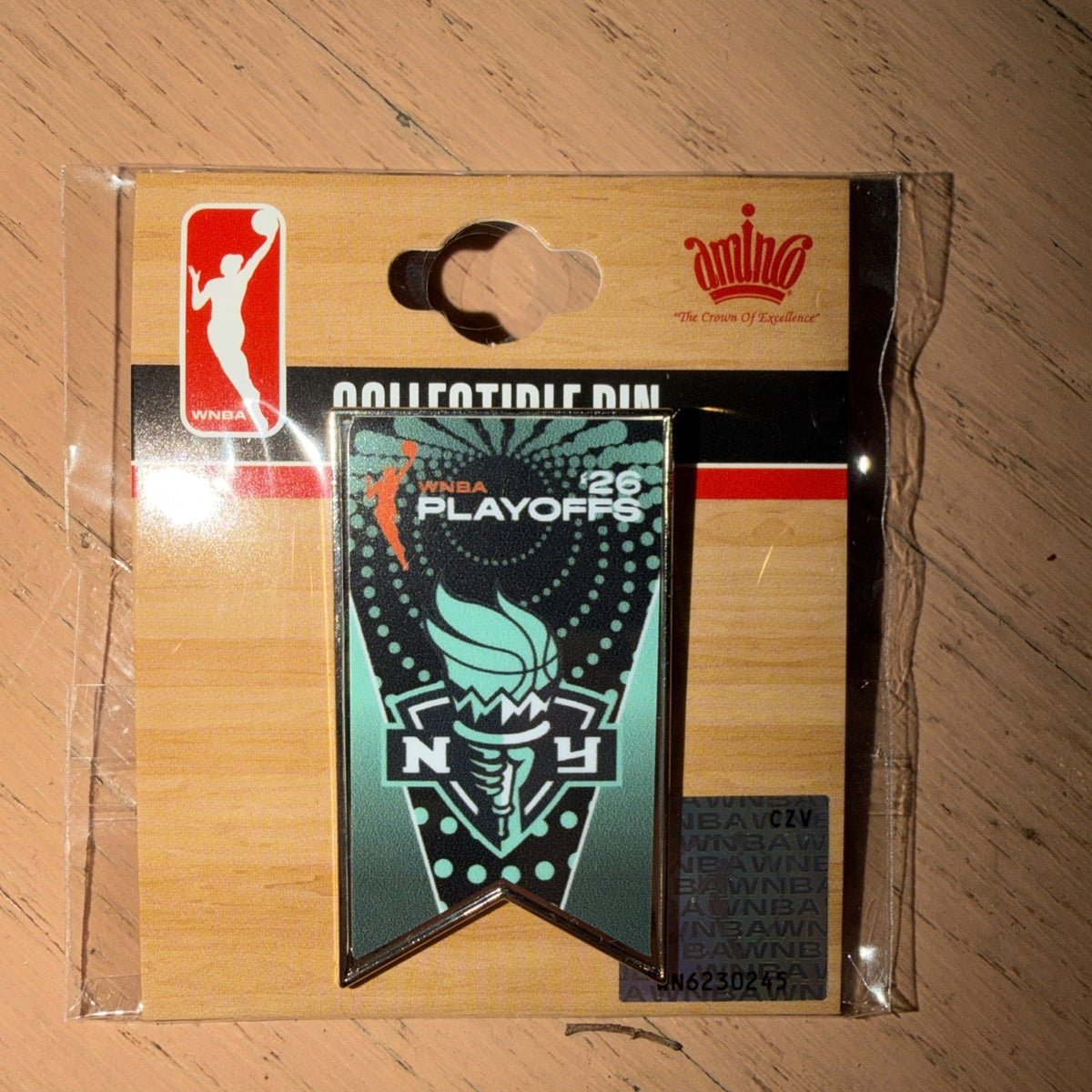 2026 WNBA Playoffs Banner Pin New York Liberty Sabrina Ionescu Stewart