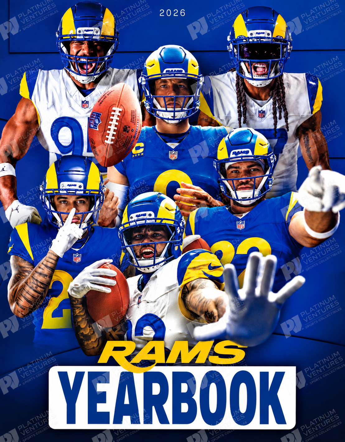 2026 Los Angeles LA Rams Yearbook NFL Stafford