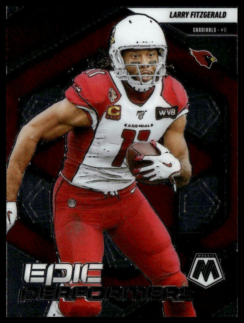 2025 Panini Mosaic #13 Larry Fitzgerald Epic Performers