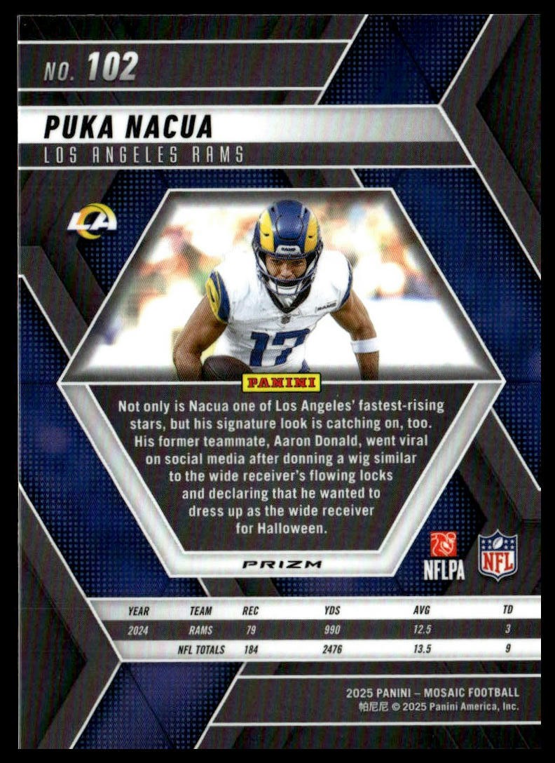 2025 Panini Mosaic #102 Puka Nacua Mosaic