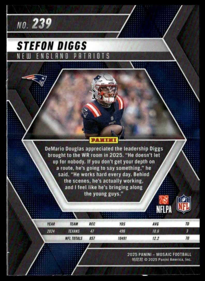 2025 Panini Mosaic #239 Stefon Diggs