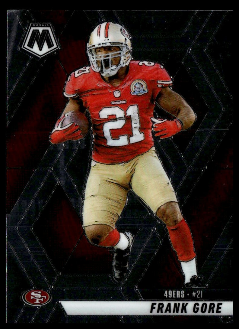 2025 Panini Mosaic #137 Frank Gore Mosaic