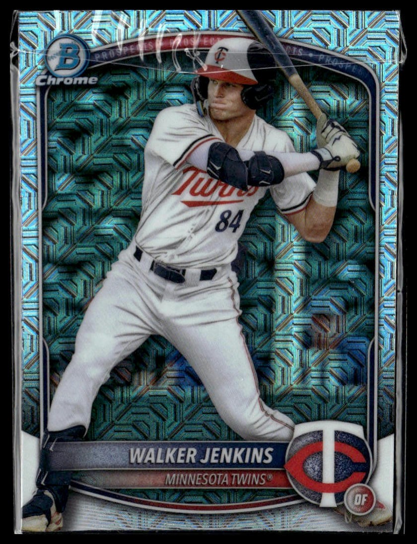 2025 Bowman #BCP-1 Walker Jenkins Chrome Prospects Mojo Refractor