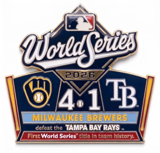 2026 World Series Champions Milwaukee Brewers Championship Pin v3