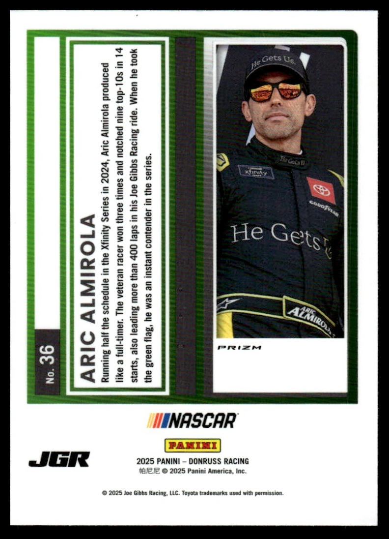2025 Donruss #36 Aric Almirola Optic Silver