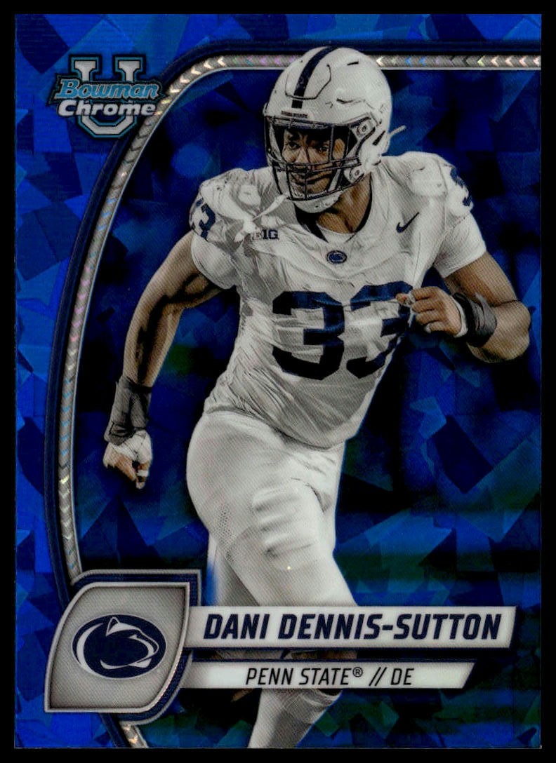 2024 Bowman University Chrome Sapphire Edition #51 Dani Dennis-Sutton