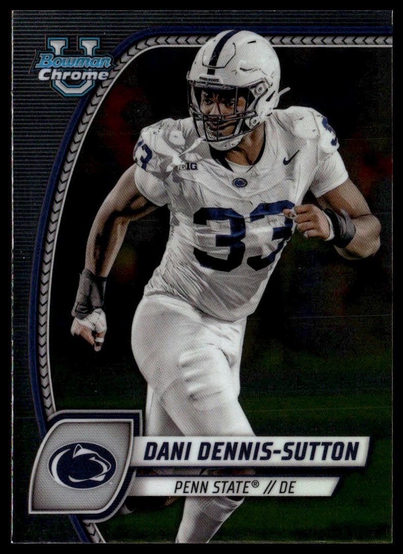 2024 Bowman University Chrome #51 Dani Dennis-Sutton