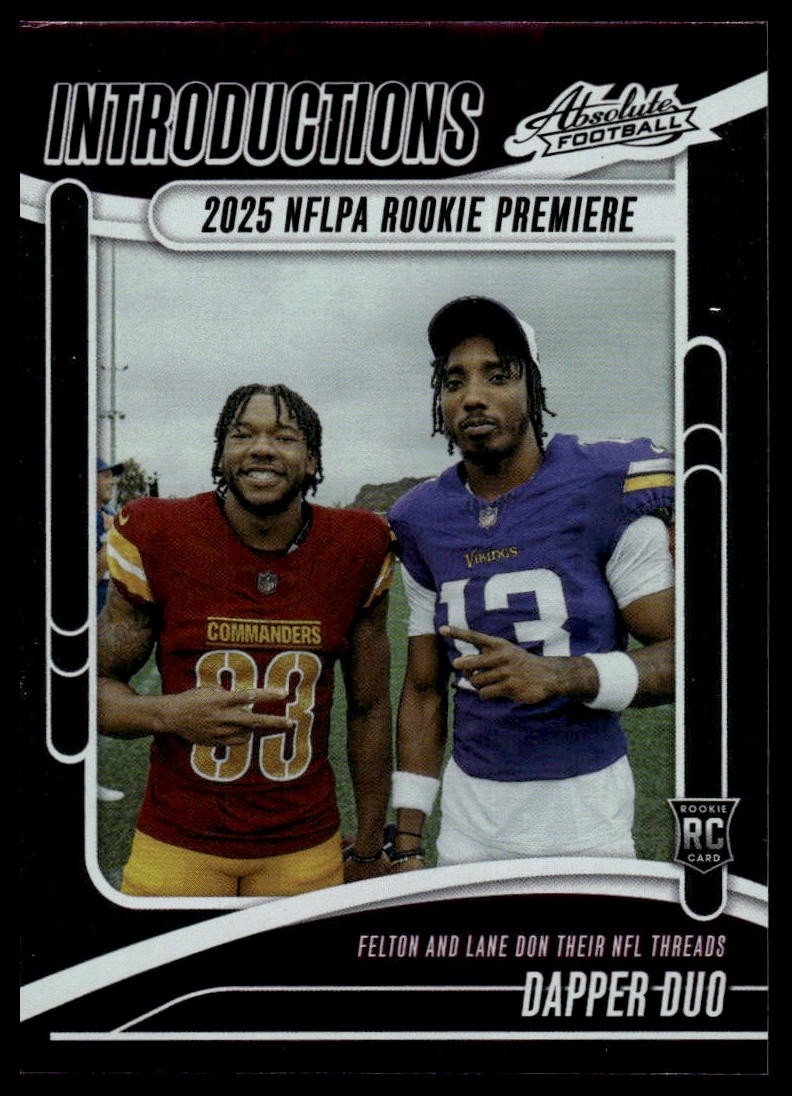 2025 Panini Absolute #I-TFN Dapper Duo Introductions
