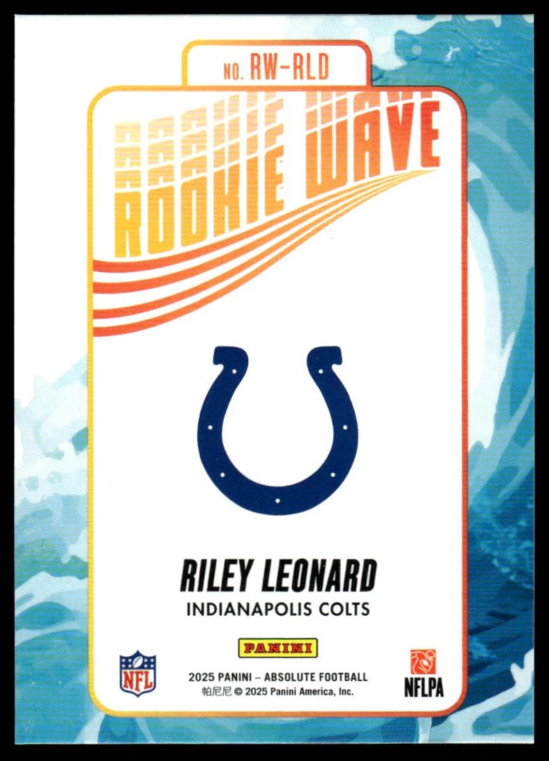 2025 Panini Absolute #RW-RLD Riley Leonard Rookie Wave