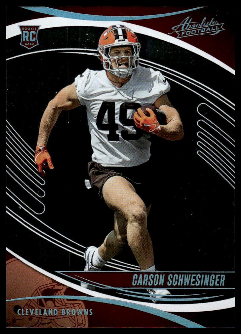 2025 Panini Absolute #112 Carson Schwesinger Orange