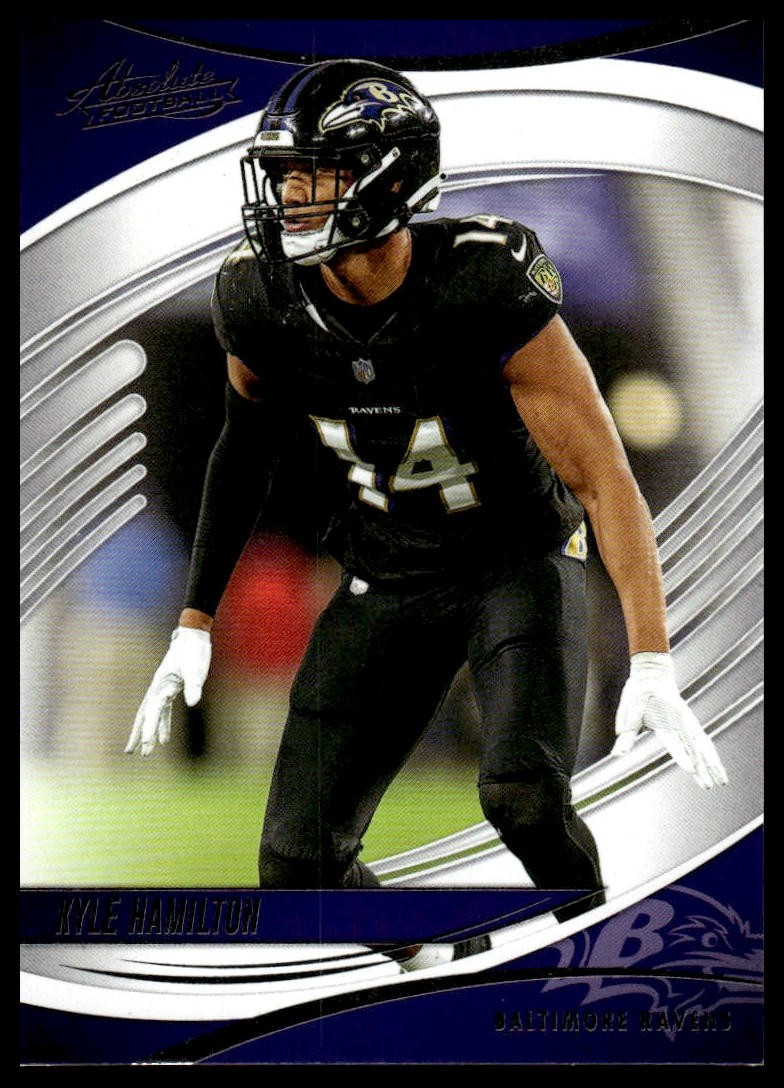2025 Panini Absolute #28 Kyle Hamilton Purple