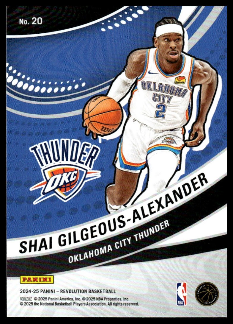 2024-25 Panini Revolution #20 Shai Gilgeous-Alexander Vortex
