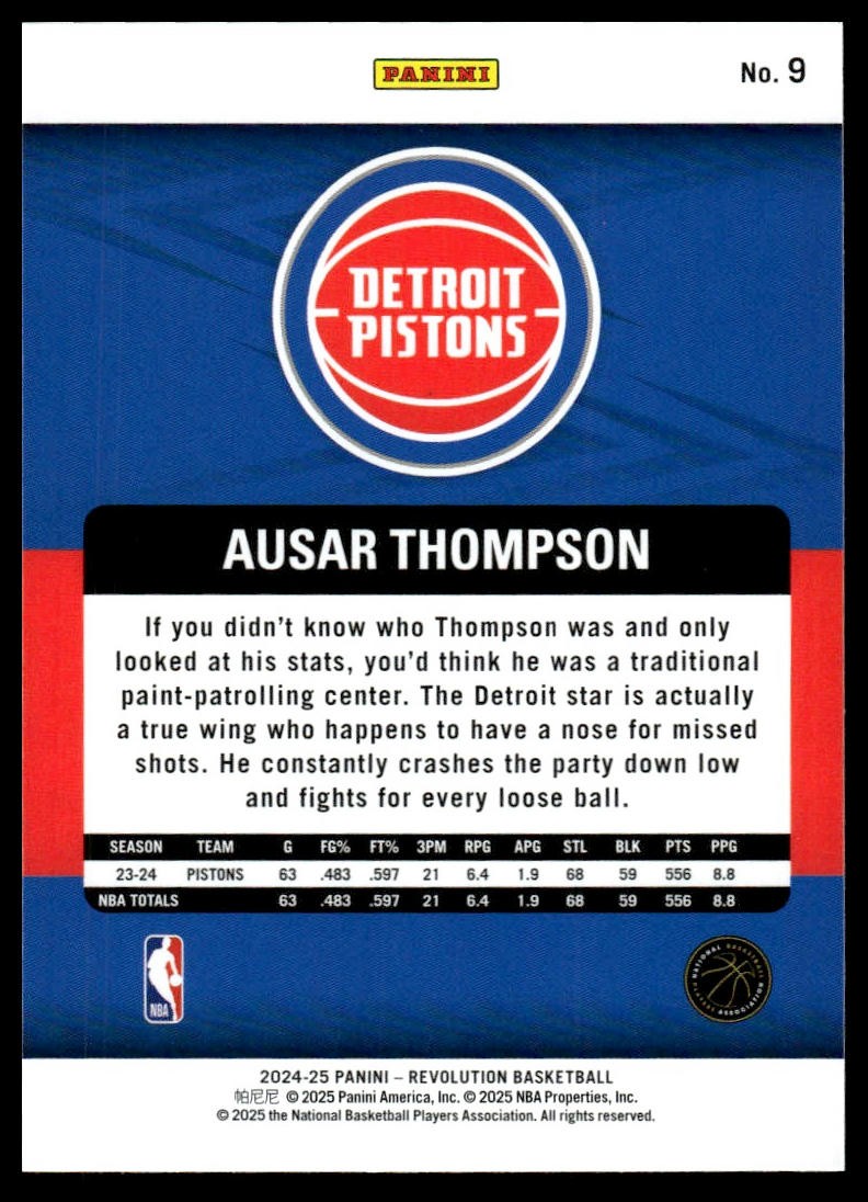 2024-25 Panini Revolution #9 Ausar Thompson