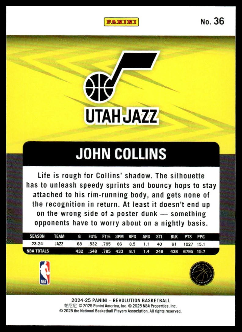 2024-25 Panini Revolution #36 John Collins Astro