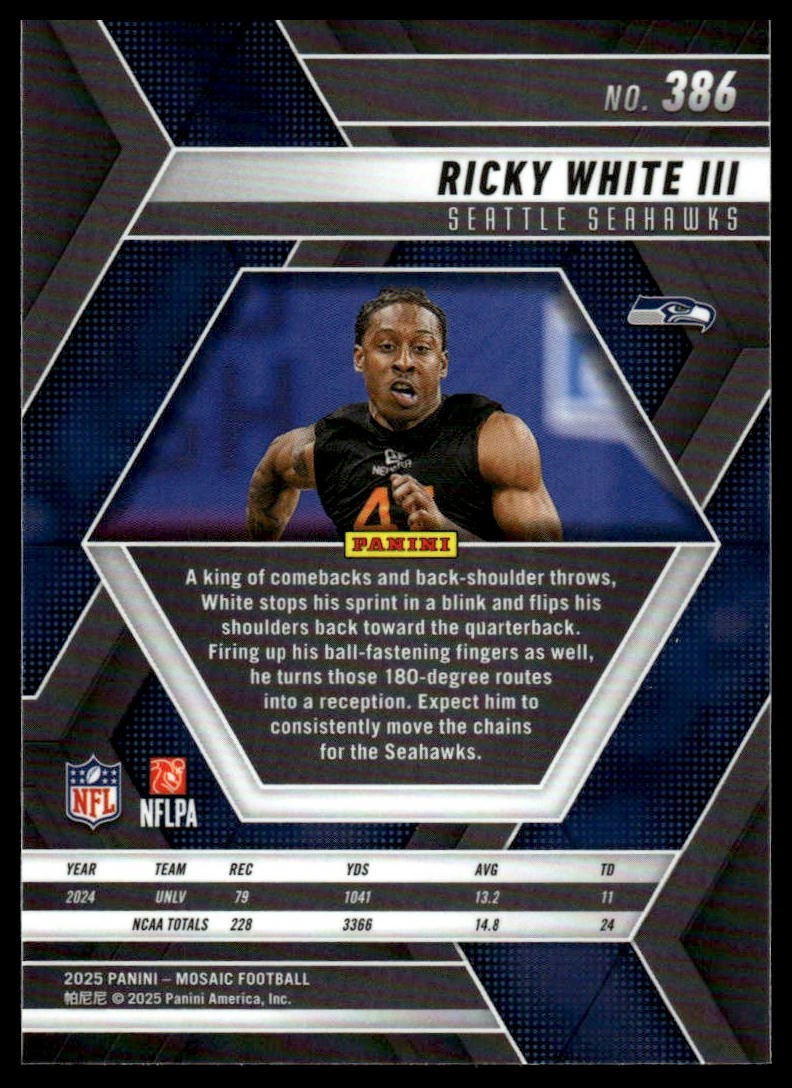 2025 Panini Mosaic #386 Ricky White III