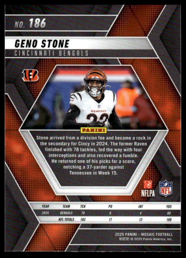 2025 Panini Mosaic #186 Geno Stone