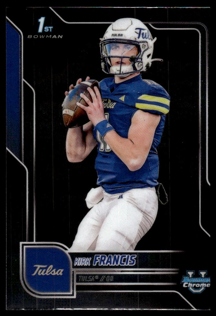 2025 Bowman University Chrome #20 Kirk Francis