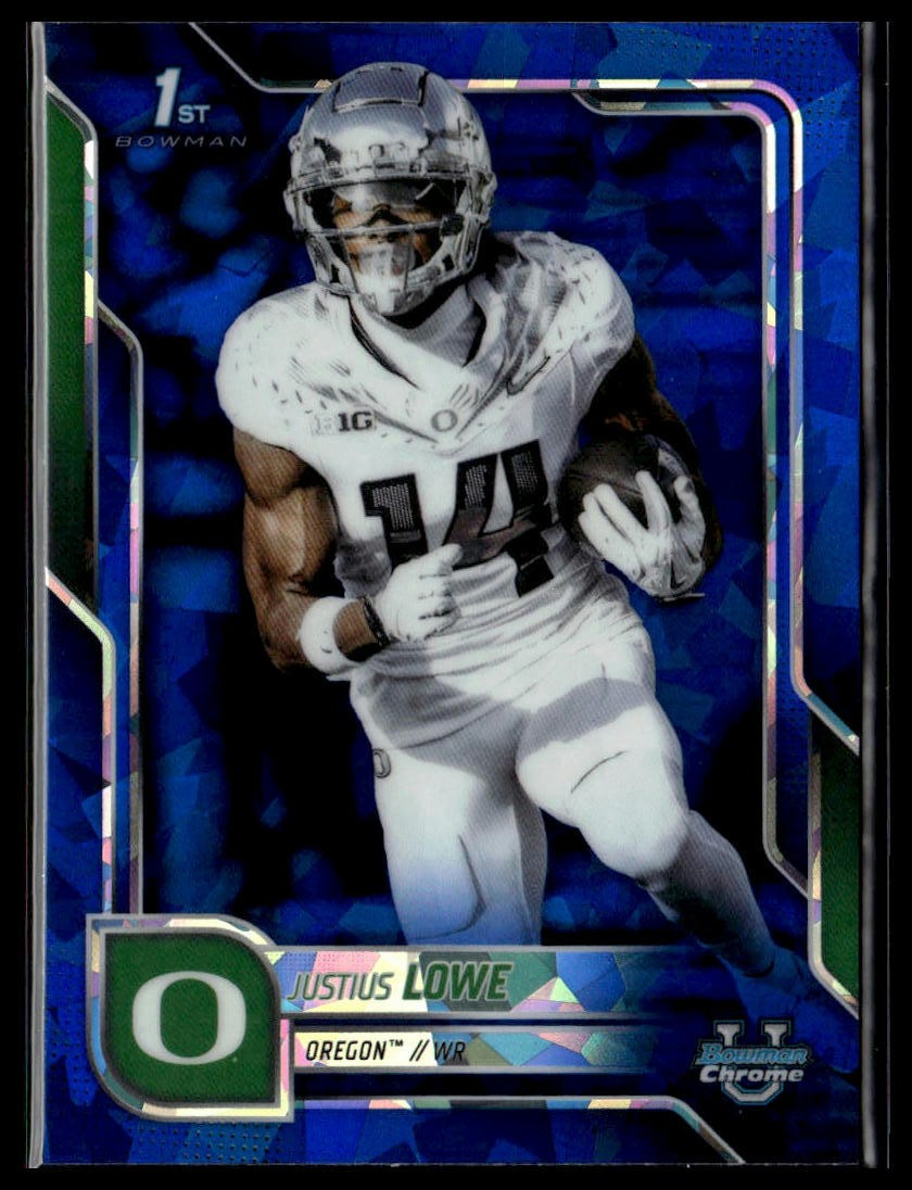 2025 Bowman University Chrome Sapphire #166 Justius Lowe