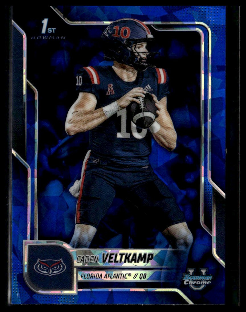 2025 Bowman University Chrome Sapphire #41 Caden Veltkamp