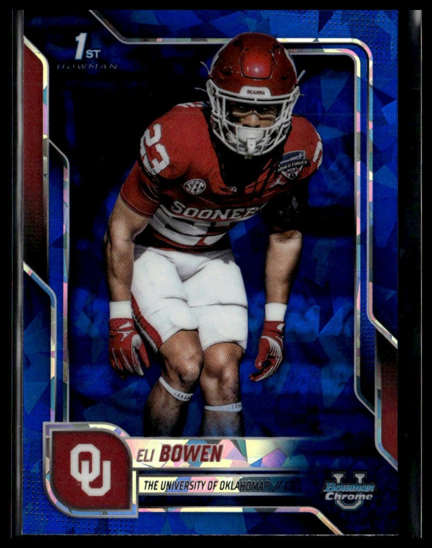 2025 Bowman University Chrome Sapphire #107 Eli Bowen
