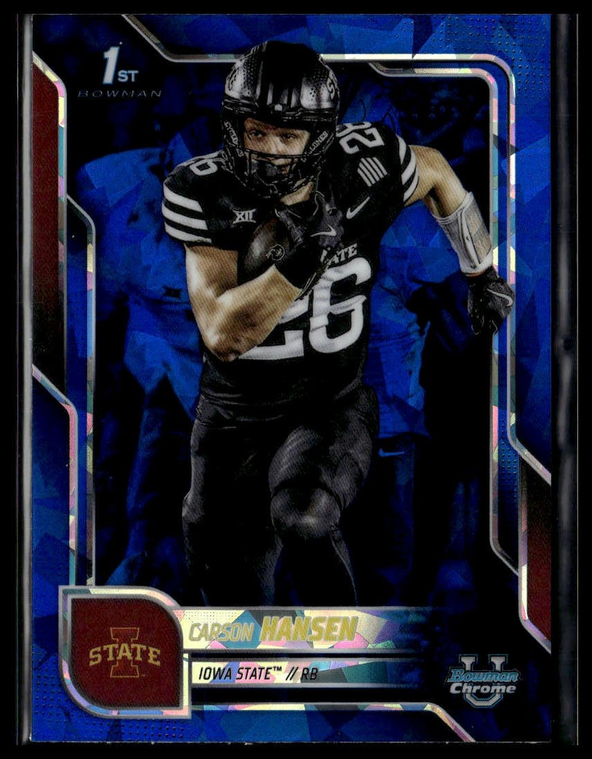 2025 Bowman University Chrome Sapphire #55 Carson Hansen