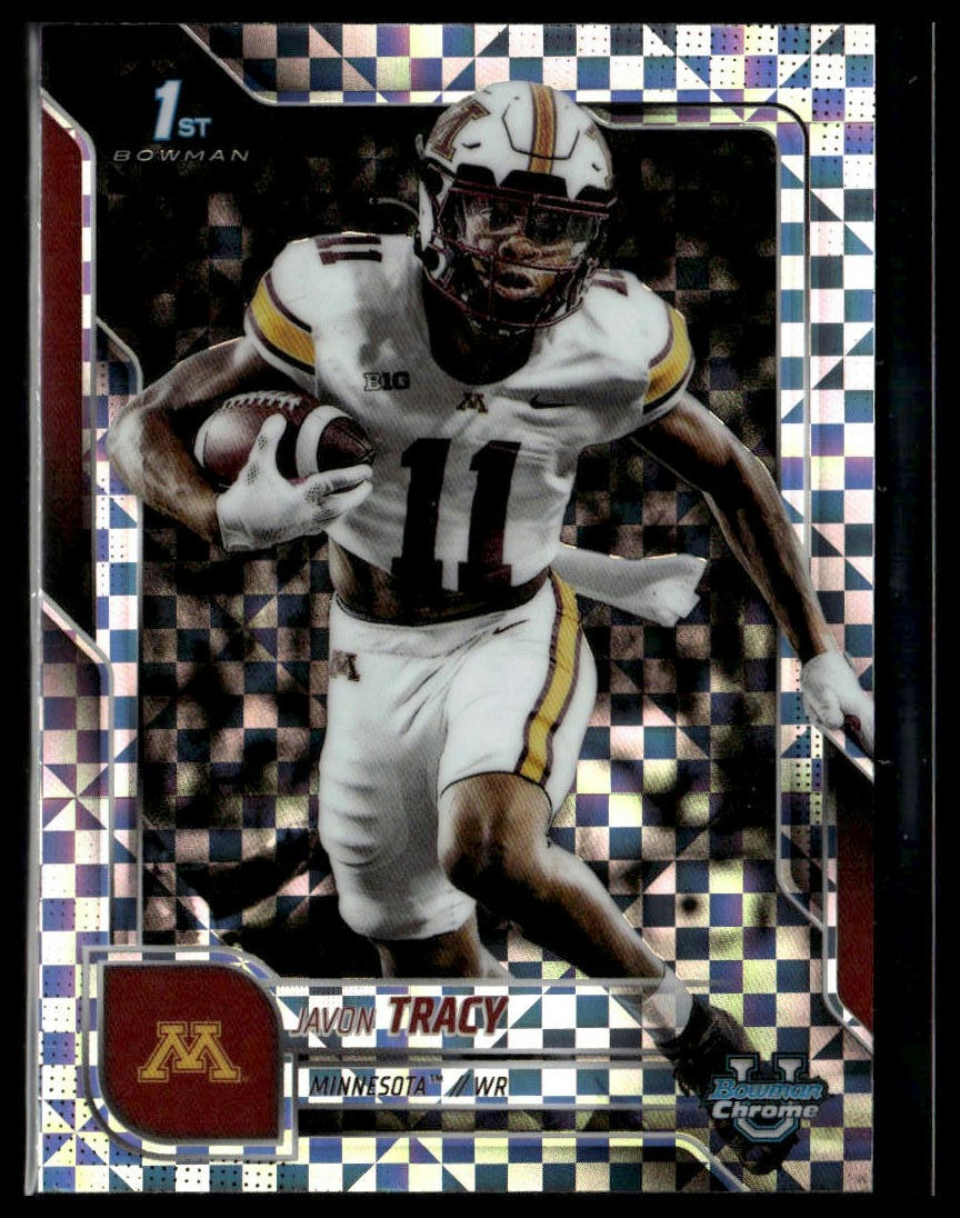 2025 Bowman University Chrome #175 Javon Tracy Xfractor