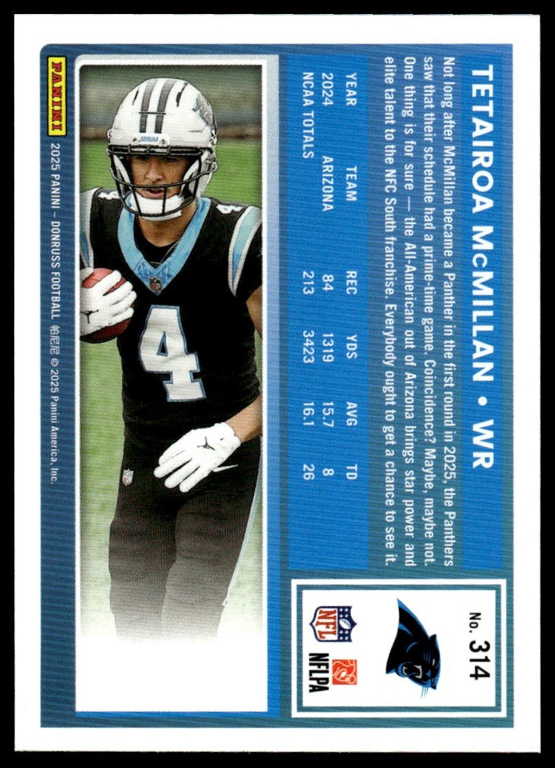 2025 Donruss #314 Tetairoa McMillan