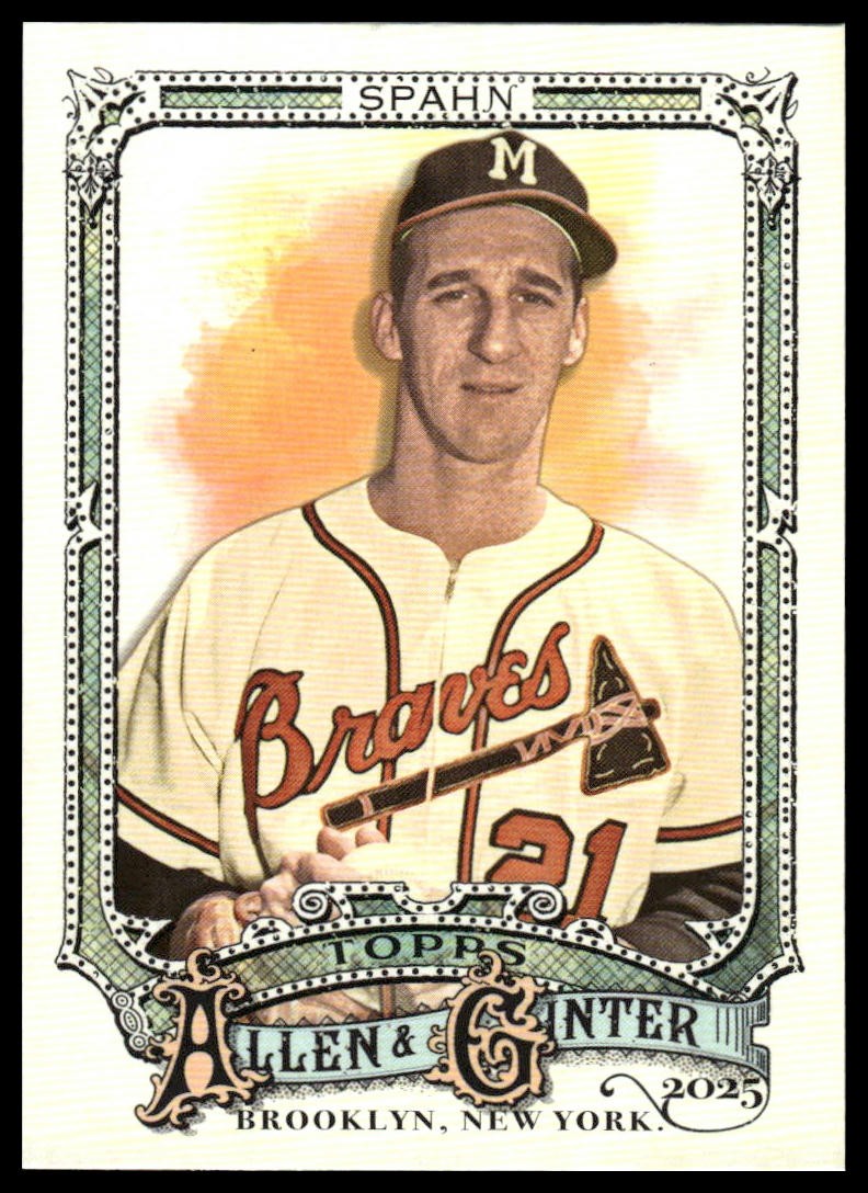 2025 Topps Allen & Ginter #33 Warren Spahn