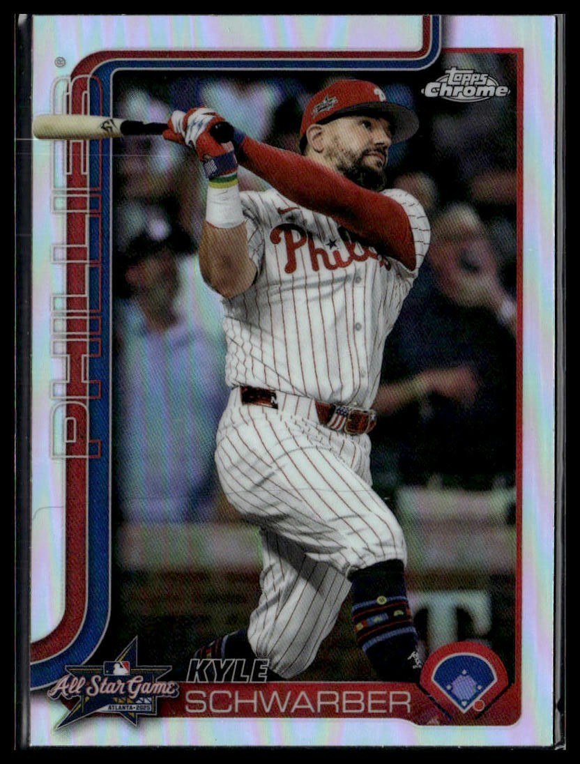 2025 Topps Chrome Update #ASGC-40 Kyle Schwarber 2025 All-Star Game