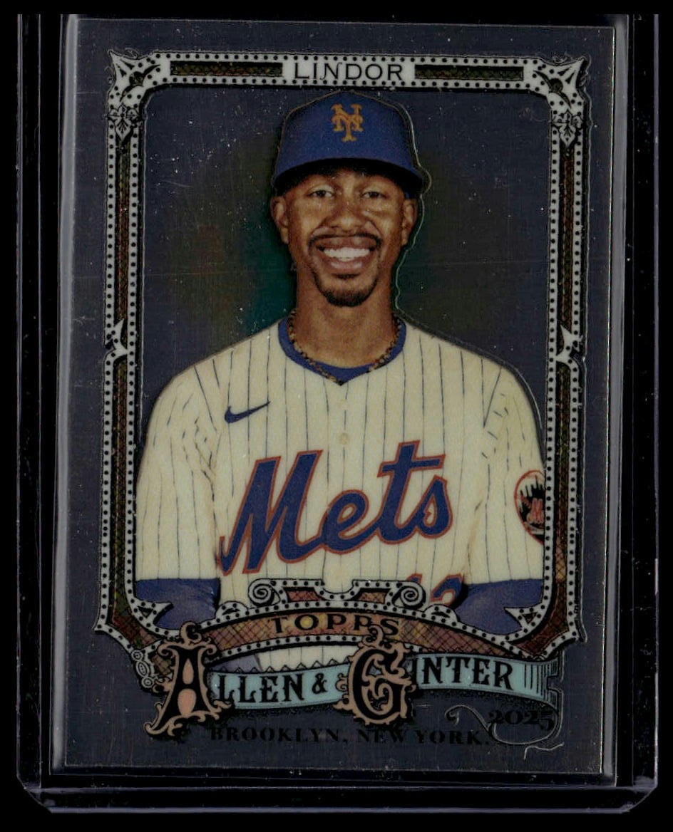 2025 Topps Allen & Ginter #110 Francisco Lindor Chrome