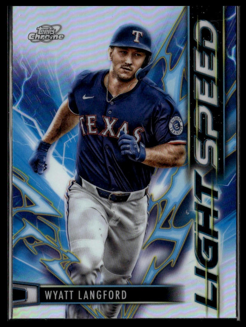 2025 Topps Chrome Cosmic #LS-4 Wyatt Langford Light Speed