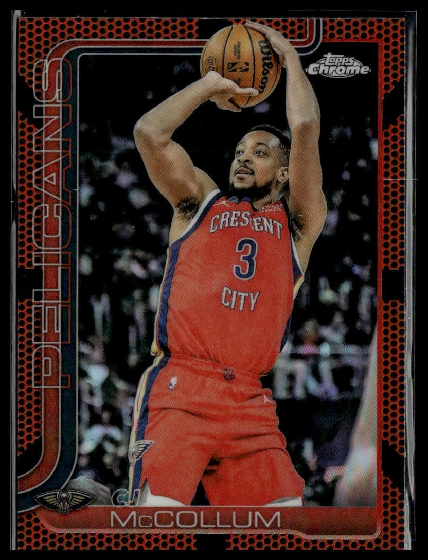 2025-26 Topps Chrome #136 CJ McCollum Refractors