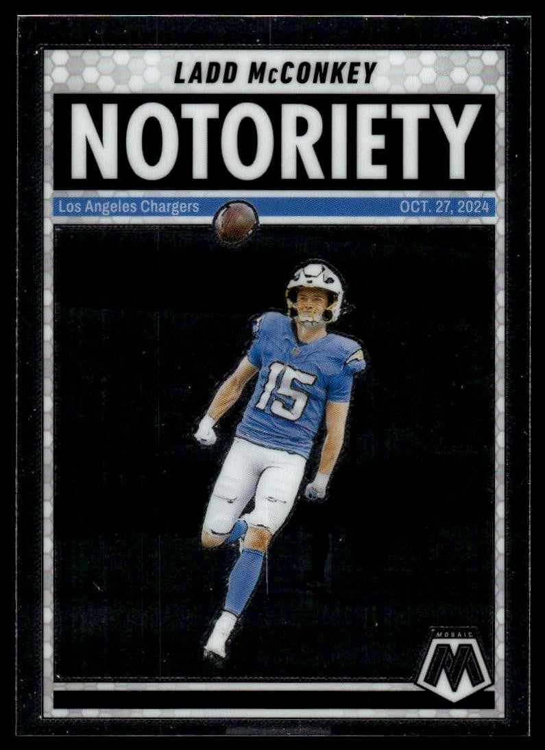 2025 Panini Mosaic #2 Ladd McConkey Notoriety