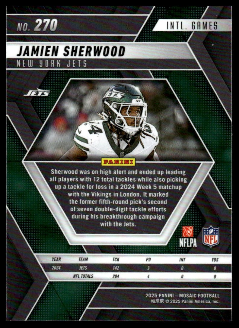 2025 Panini Mosaic #270 Jamien Sherwood