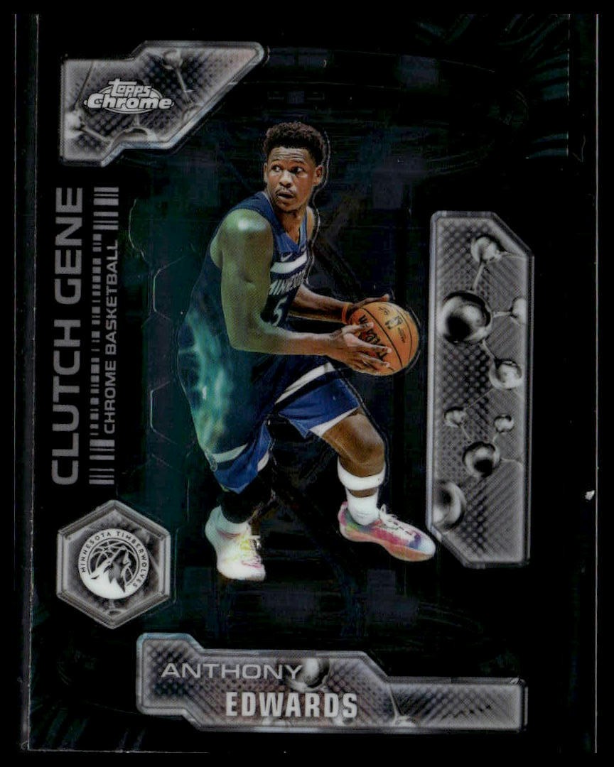 2025-26 Topps Chrome #CG-4 Anthony Edwards Clutch Gene