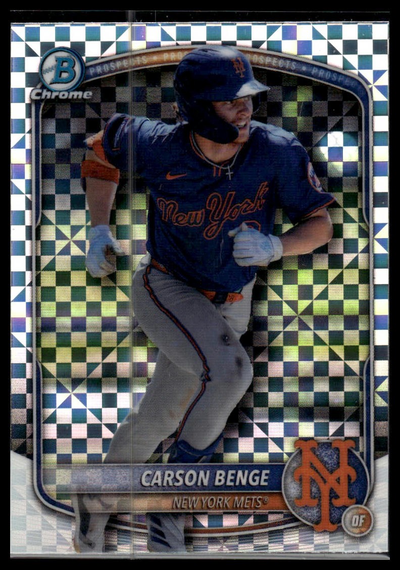 2025 Bowman Draft #BDC-138 Carson Benge Chrome X-Fractor