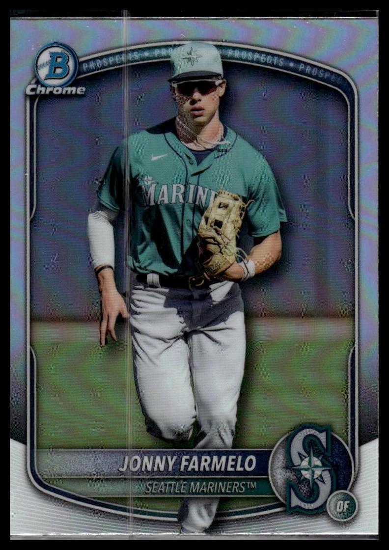 2025 Bowman Draft #BDC-163 Jonny Farmelo Chrome Refractor