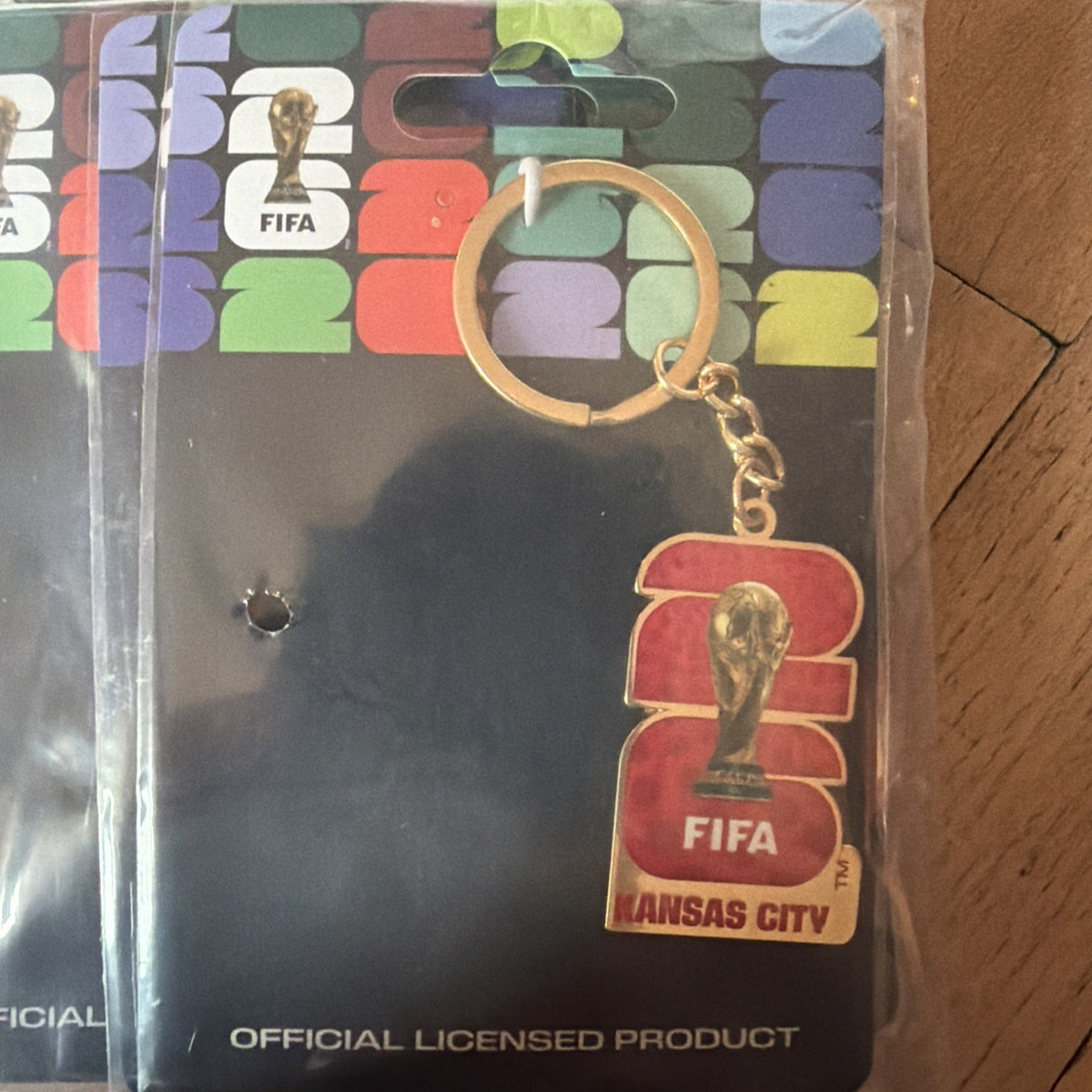 FIFA 2026 World Cup Logo Keyring Key Chain Kansas City USA United States