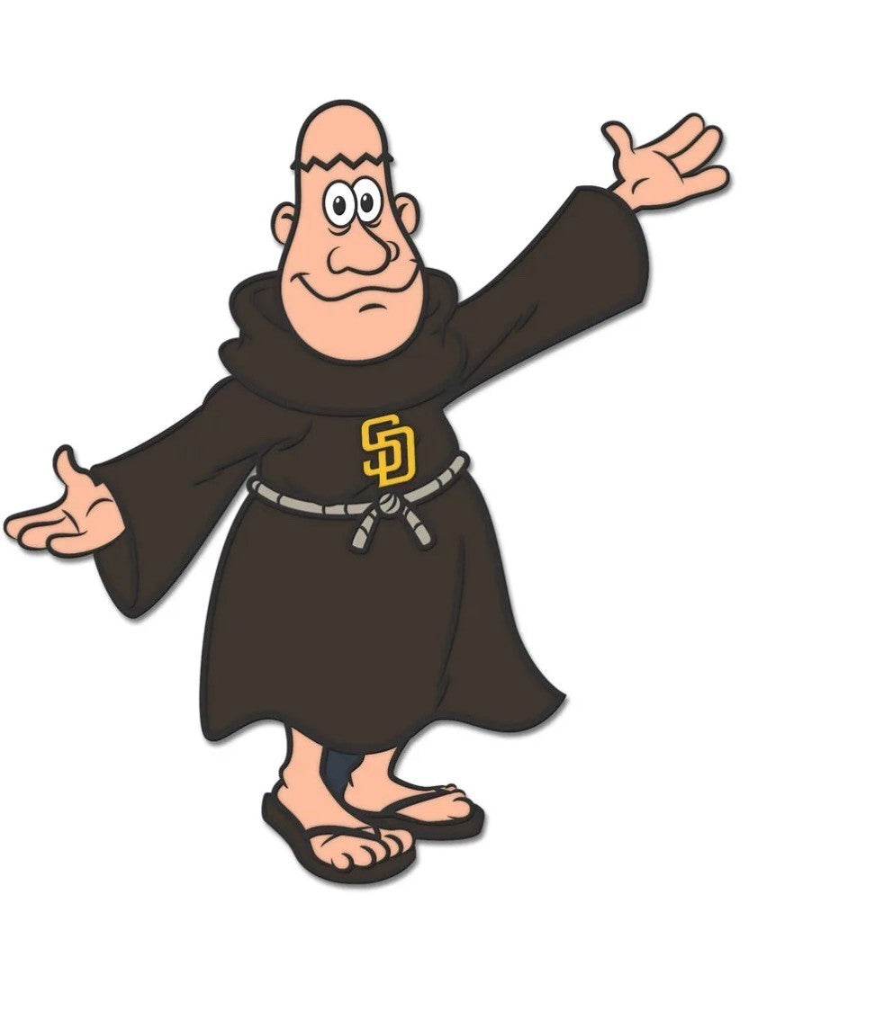 San Diego Padres Mascot Pin swinging friar MLB