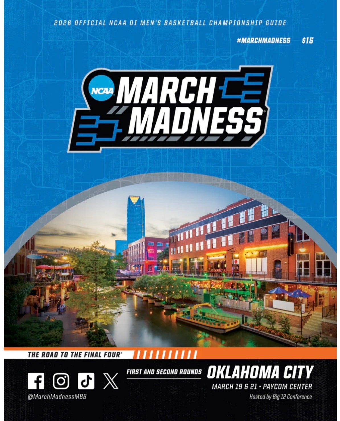 2026 NCAA Tournament March Madness 1st & 2nd Round Program Oklahoma City