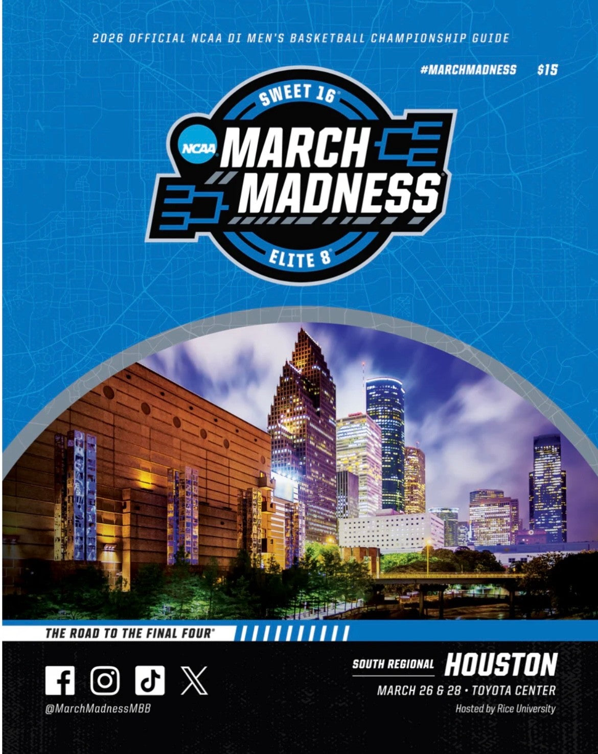2026 NCAA Tournament March Madness Sweet Sixteen & Elite 8 Program San Jose