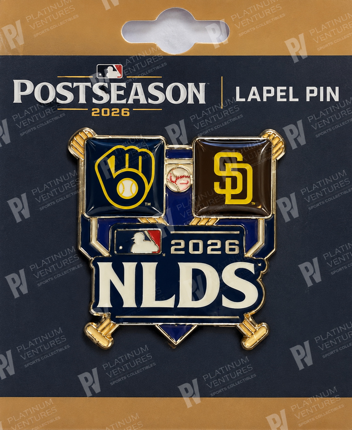 2026 NLDS Division Series Pin San Diego Padres vs Milwaukee Brewers NLCS