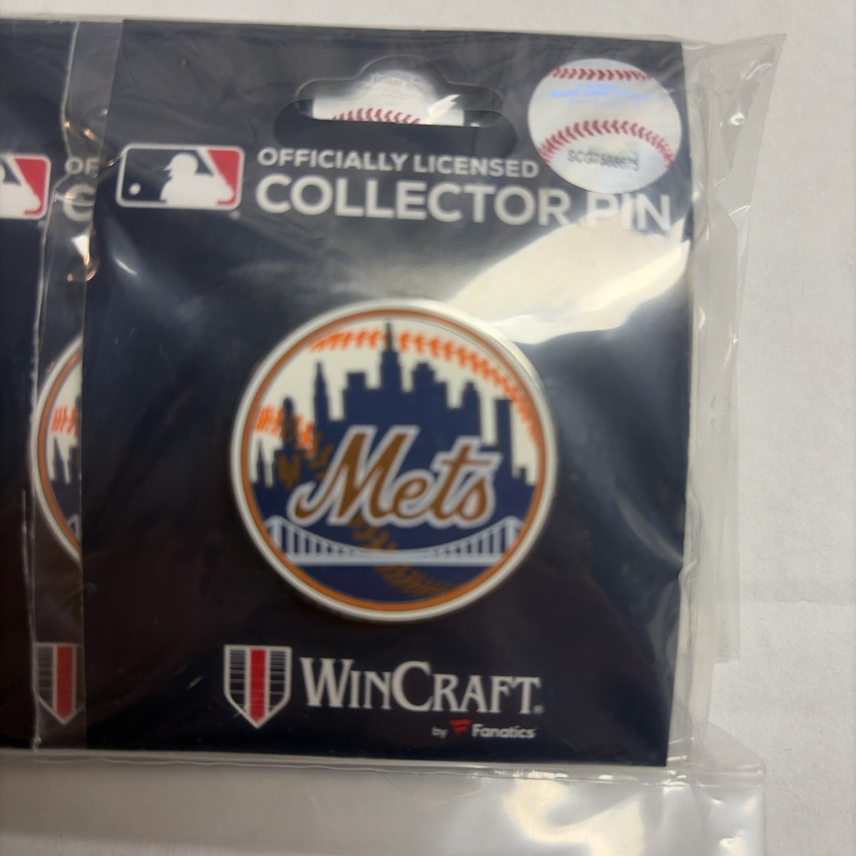 MLB New York Mets Cooperstown Retro Logo Pin
